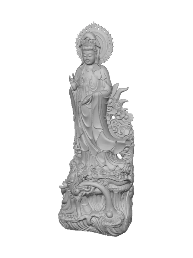3D model for Serenity of the Lotus Bodhisattva