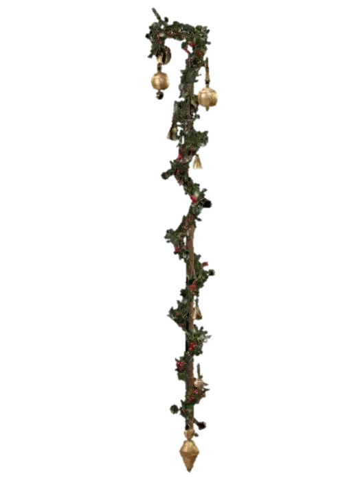 Imagine Joseph's staff, now adorned with delicate Christmas carvings, garlands of… 3D model, vytvořený pomocí AI