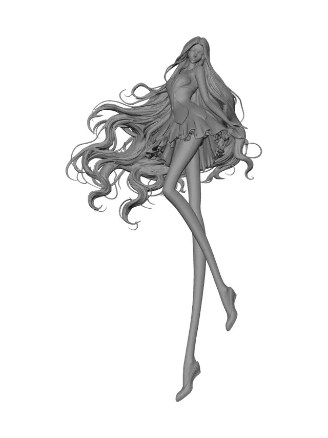 3D model for Petal Cascade Fairy