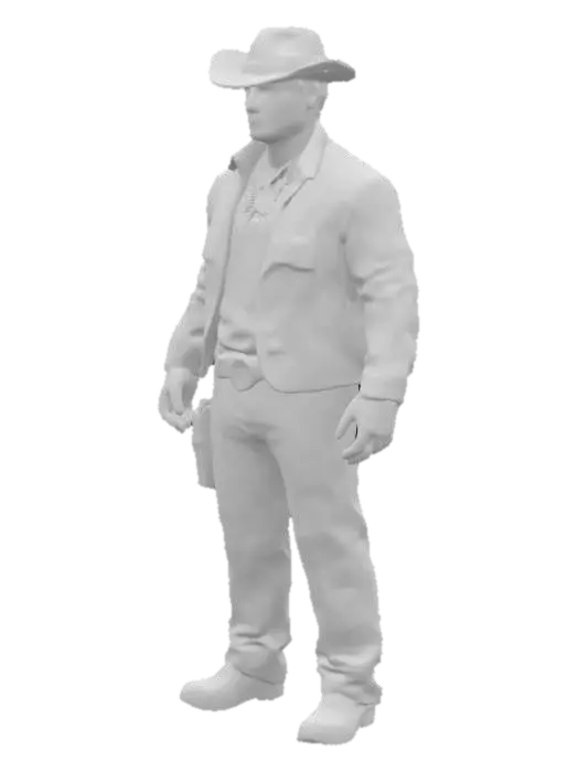 3D model for Arthur Morgan, de red Dead redemption, en model 3D haute définition, En A-Shape 