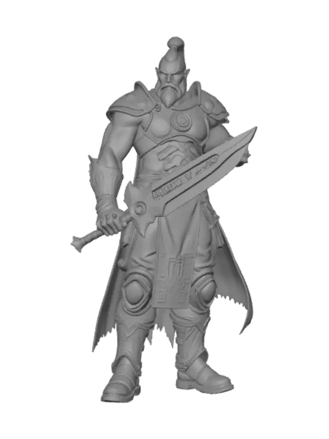 3D model for I need a Warlord 2.5D for a topdown game.
A veteran commander who combines raw power with tactical precision to crush enemies decisively.