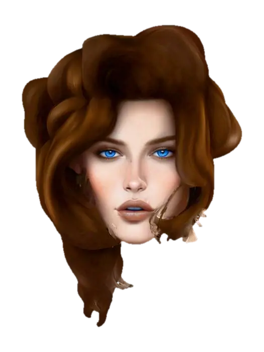 Irene Head - Redhair 3D model, vytvořený pomocí AI