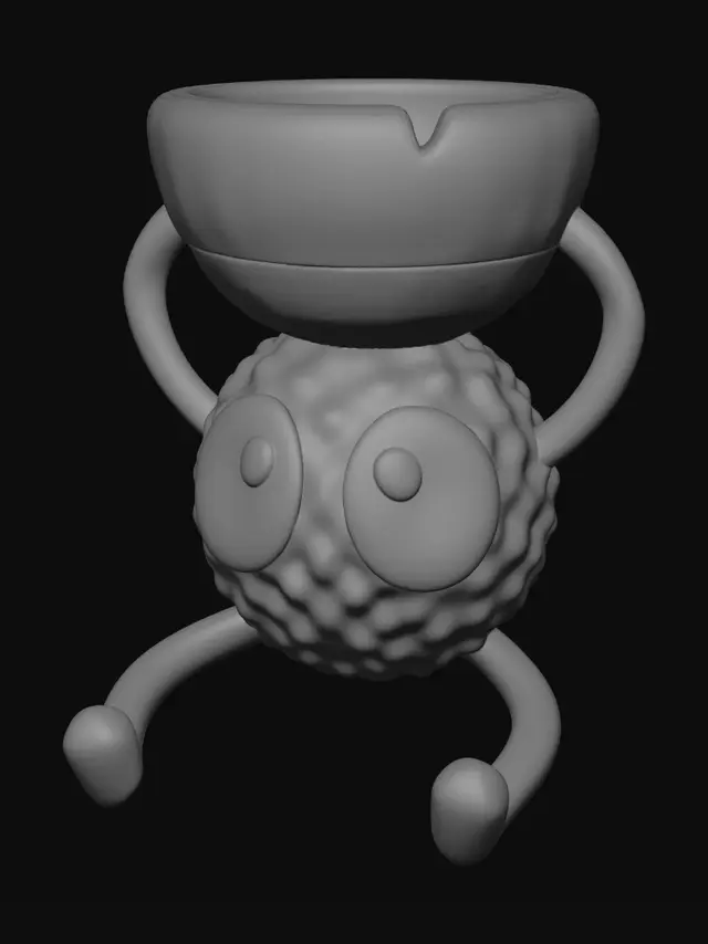 3D model for Bowl Head Monster