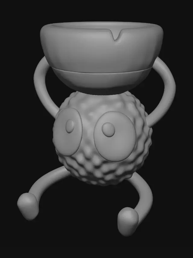 3D model for Bowl Head Monster