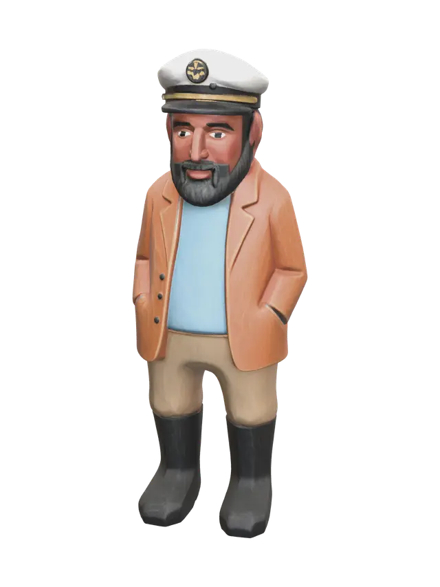 Old Man - Elderly 3D model, vytvořený pomocí AI