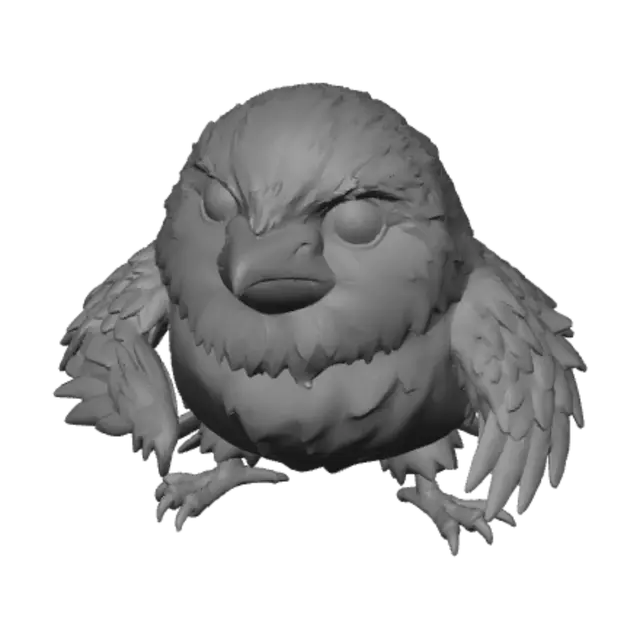 3D model for Grumpy Chick
