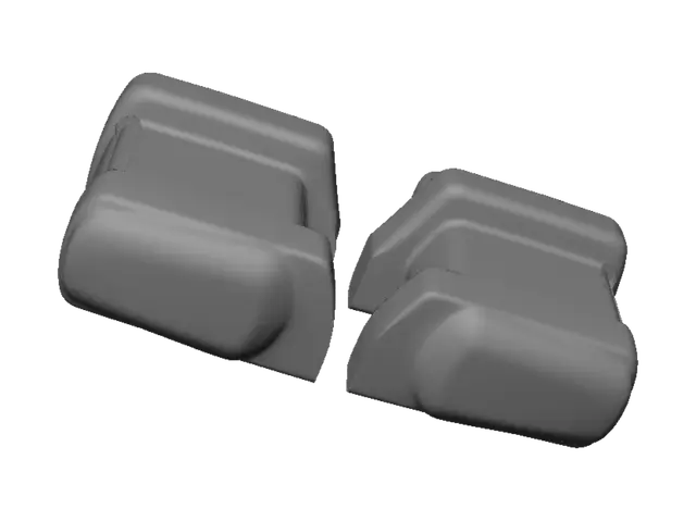 3D model for Pair of Rearview Mirror Covers