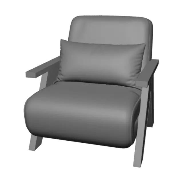 3D model for Sunlit Lounge Armchair
