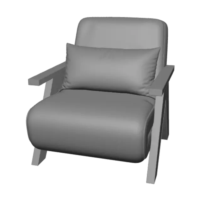 3D model for Sunlit Lounge Armchair