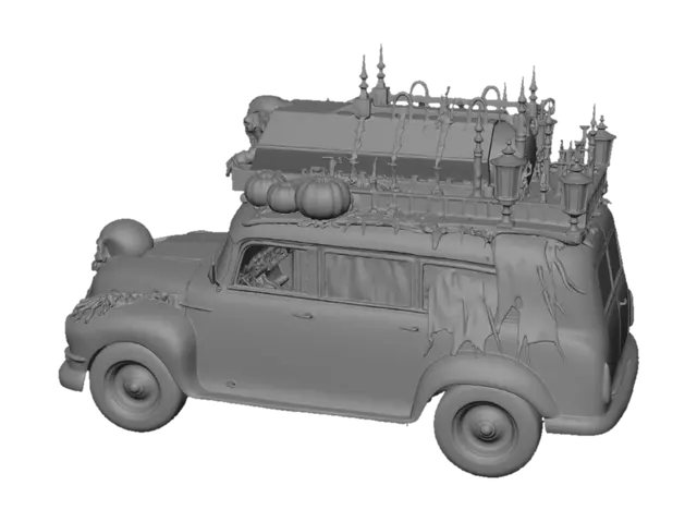 3D model for Haunted Pumpkin Car