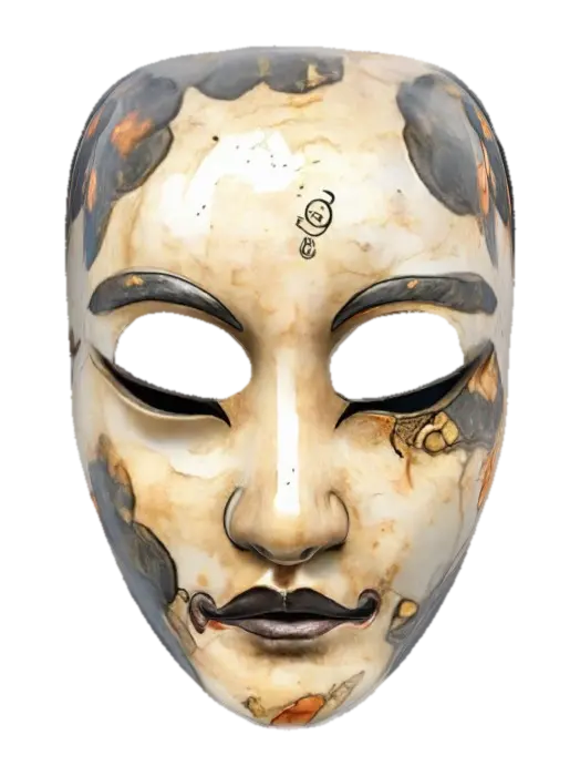 Ethereal Mask - Theater 3D model, vytvořený pomocí AI