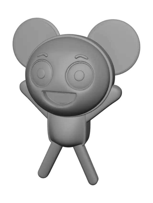 3D model for Happy Blue Mouse