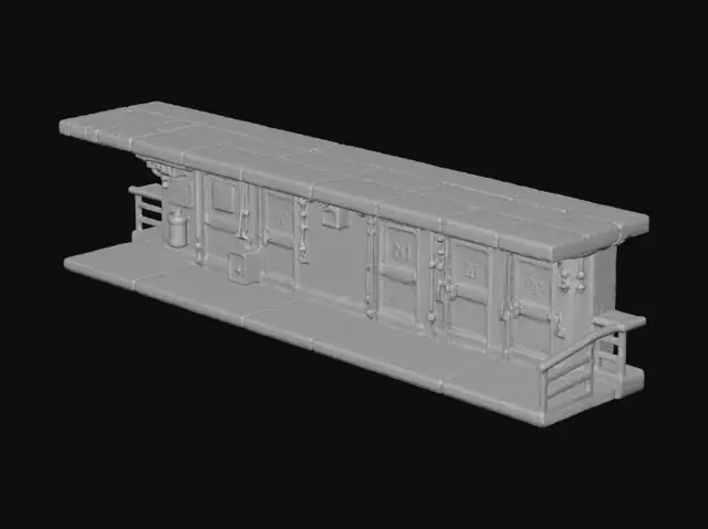 3D model for Retro Apartment Corridor