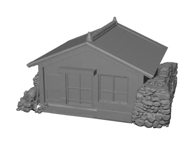 3D model for Fisherman's Shack in the Rain