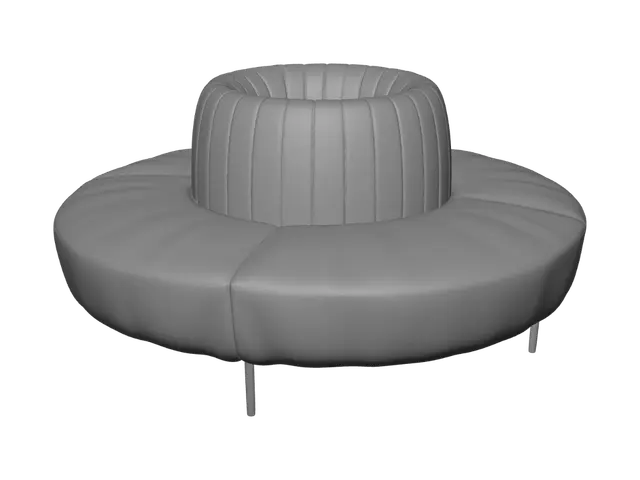 3D model for Emerald Barrel Chair