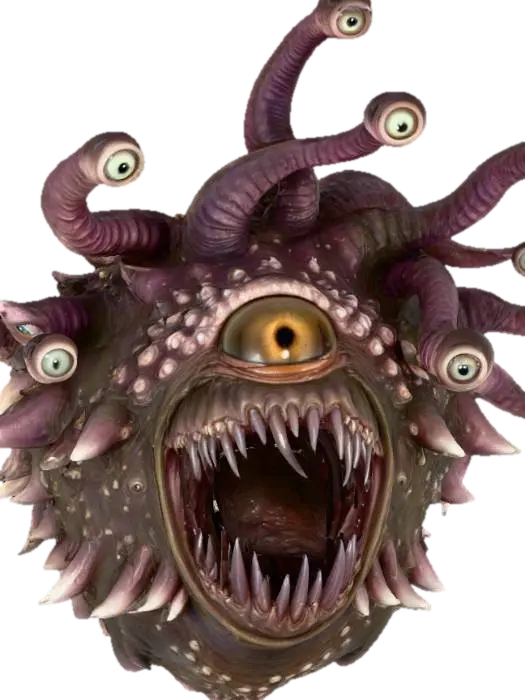 Beholder - Monsters 3D model, vytvořený pomocí AI