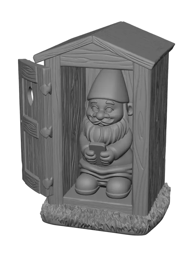 3D model for Low-Poly Outhouse