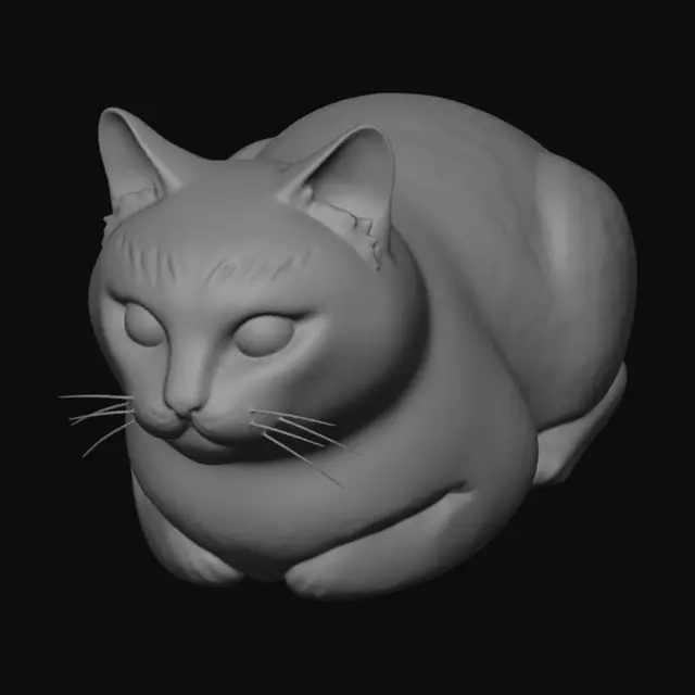 3D model for Cozy Tabby