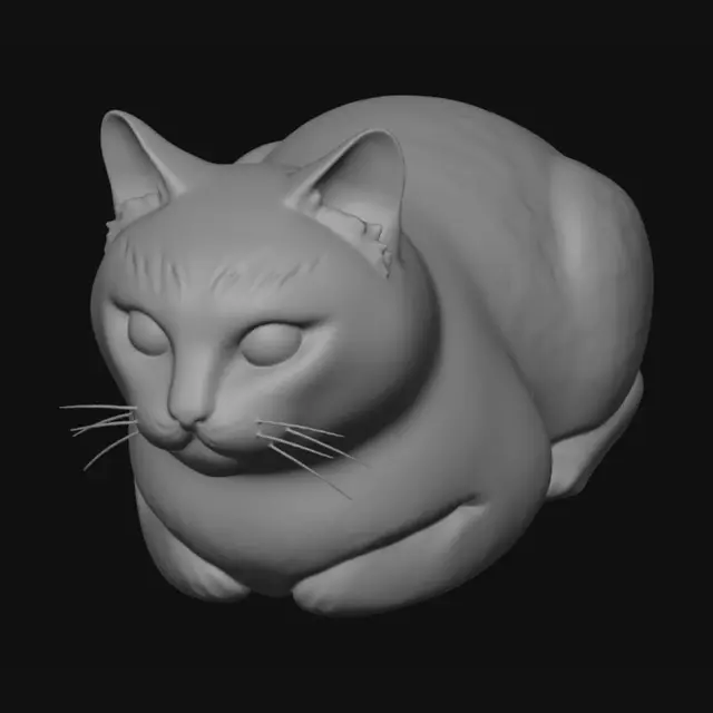 3D model for Cozy Tabby