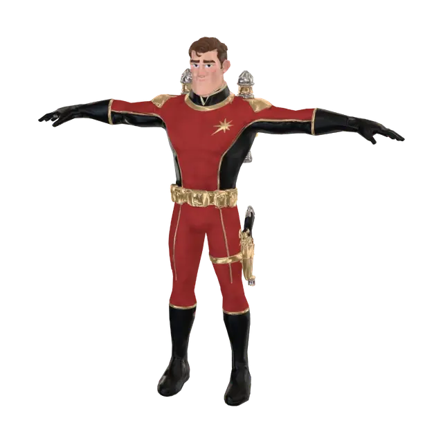 3D model for Crimson Star Guardian