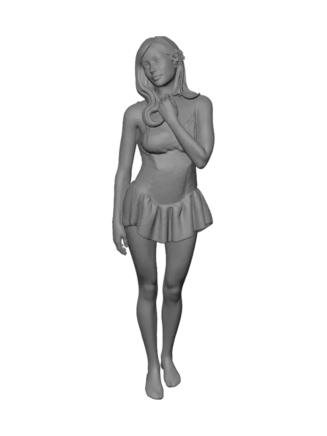 3D model for Pink Petal Portrait