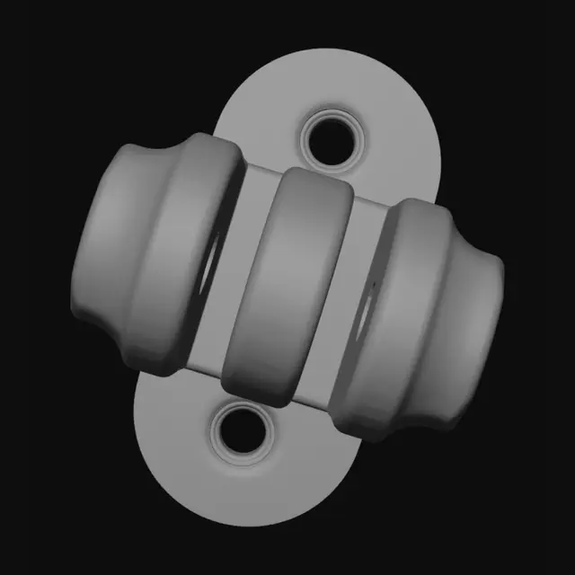 3D model for Hex-socket clamp