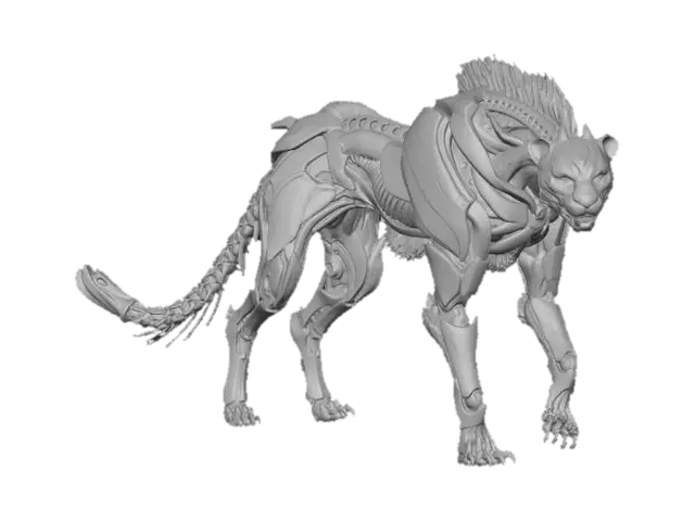 3D model for Cyber Panther