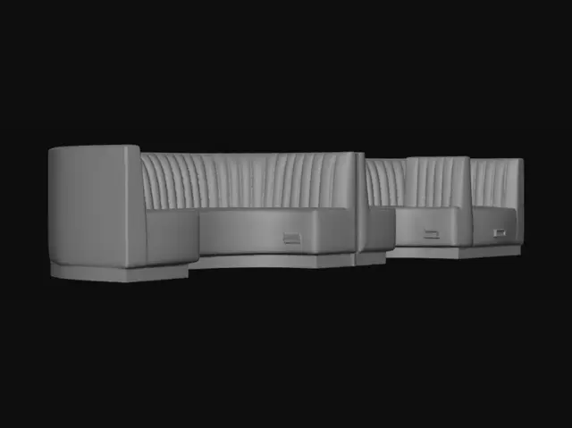 3D model for Navy Arc Lounge