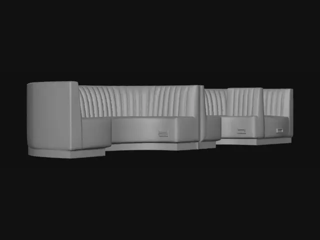 3D model for Navy Arc Lounge