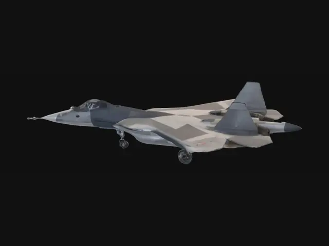 3D model for Star Camouflage Flanker in Flight