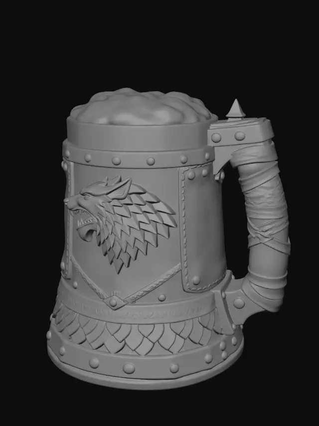 3D model for Iron Wolf Tankard