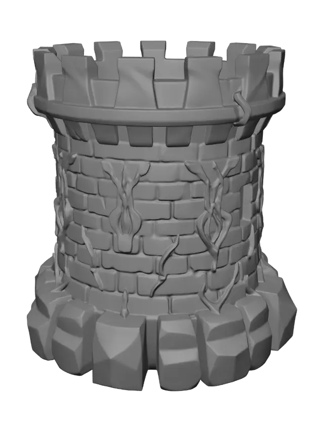 3D model for Vine-Wrapped Stone Tower