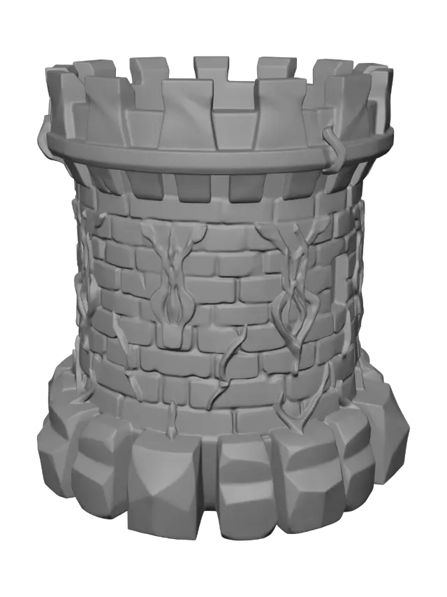 3D model for Vine-Wrapped Stone Tower