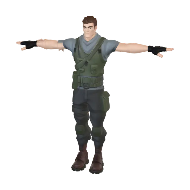 3D model for Desert Ranger