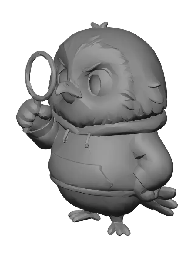 3D model for Detective Chick