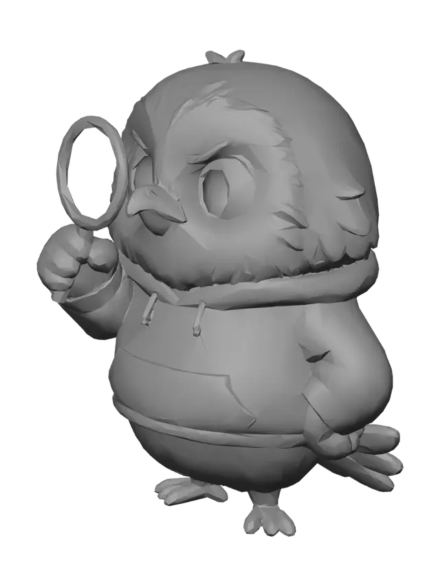 3D model for Detective Chick