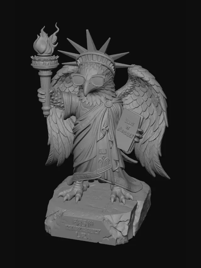 3D model for Liberty Eagle 250th Anniversary USA