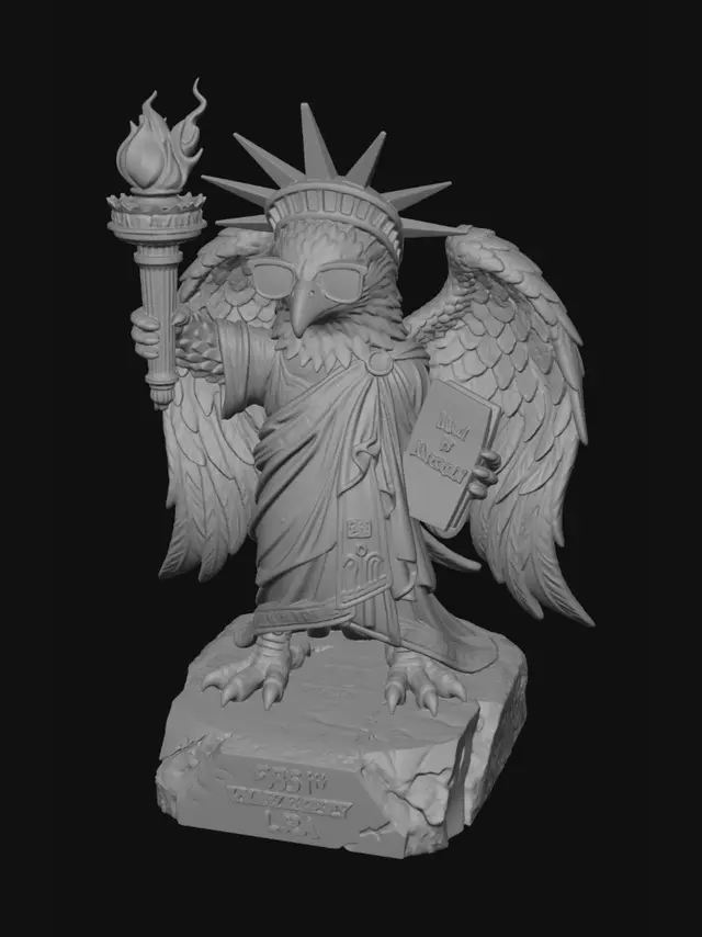 3D model for Liberty Eagle 250th Anniversary USA
