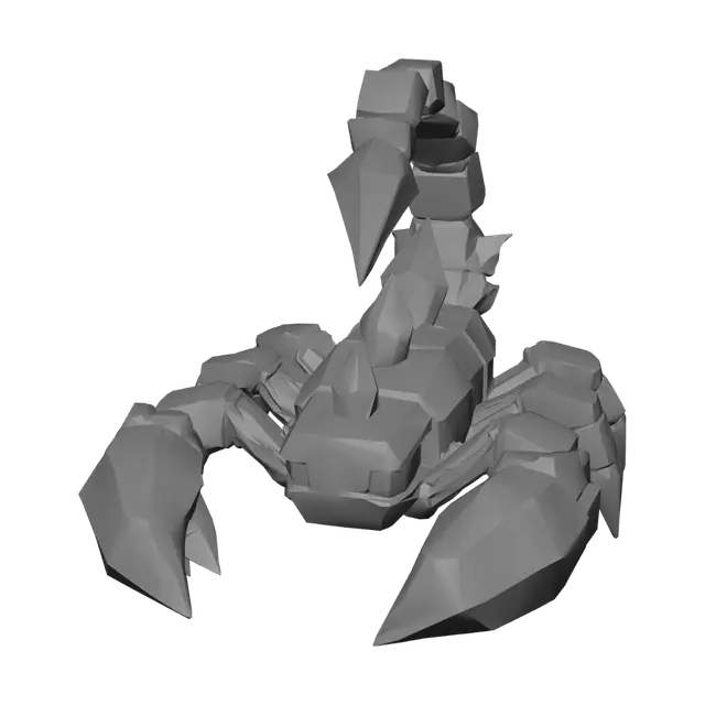 3D model for Magenta Crystal Scorpion