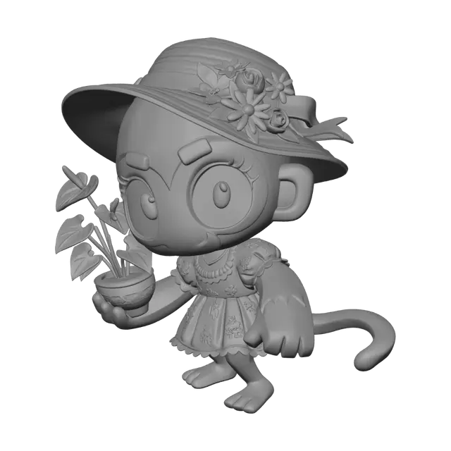 3D model for Flora the Garden Monkey