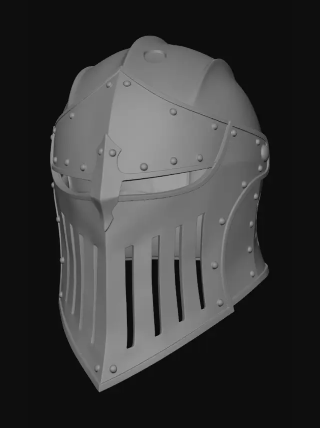 3D model for I want just the helm to create a wearable helmet based off this design