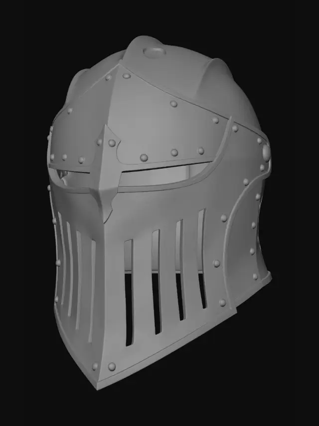 3D model for I want just the helm to create a wearable helmet based off this design