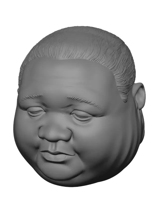 3D model for Close-up portrait of a man