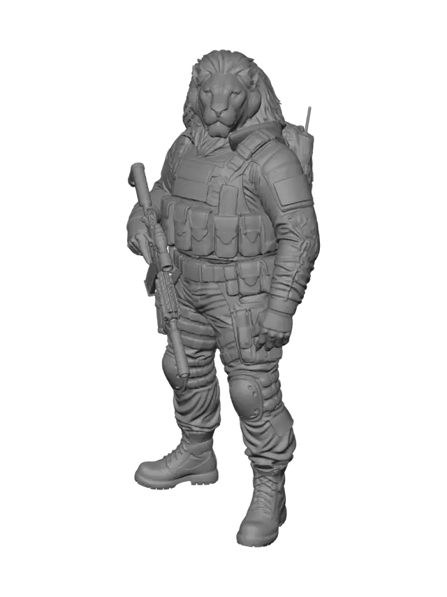 3D model for Armored Lion Commander