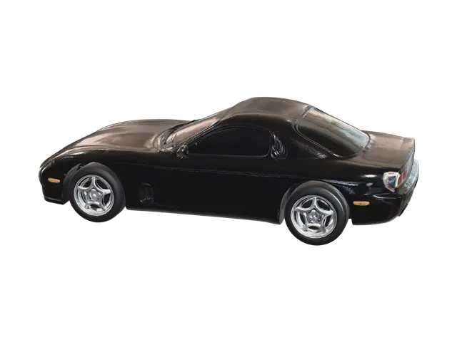 Weathered Rx7 - Forester 3D model, vytvořený pomocí AI