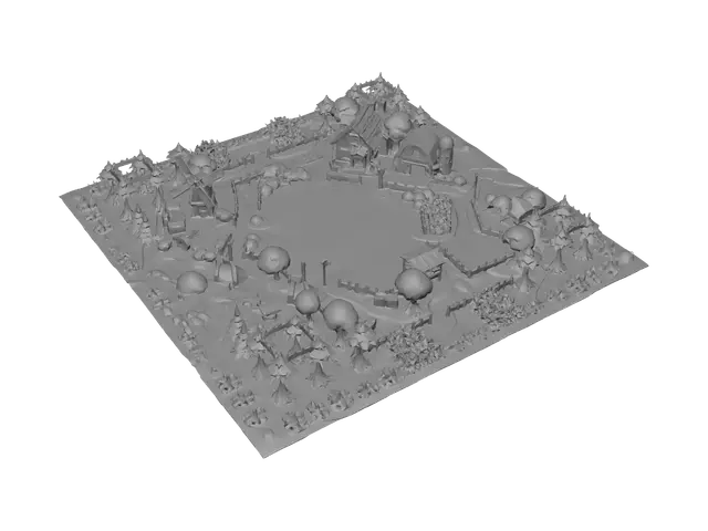 3D model for Pastoral Village by the River