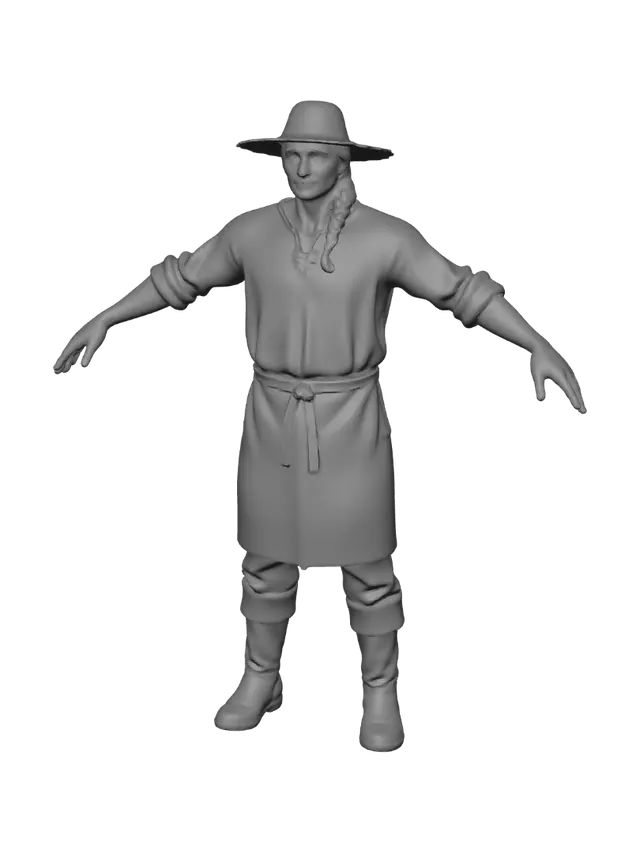 3D model for Straw Hat Farmhand