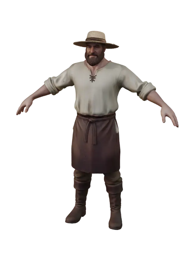 3D model for The Welcoming Farmer