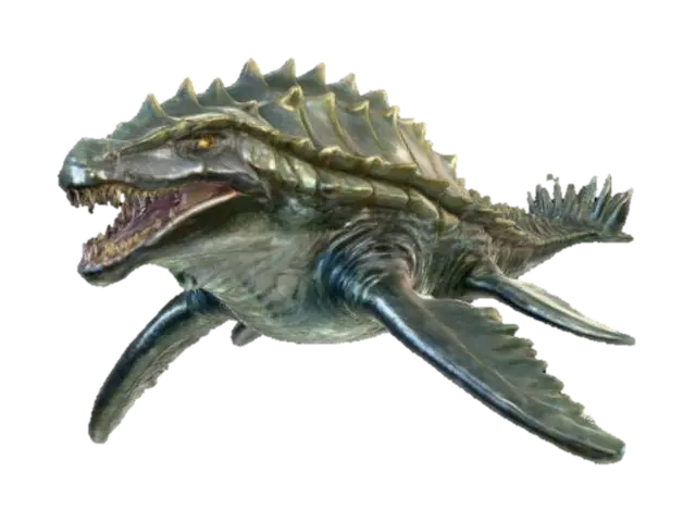 Apex mosasaurus 3D model, vytvořený pomocí AI