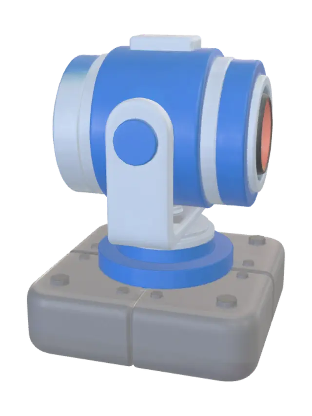 3D model for Blue Lens on a Stand